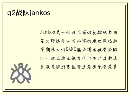 g2战队jankos